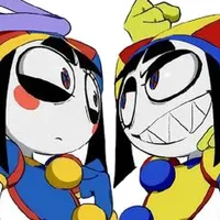 Pomni and Evil Pomni