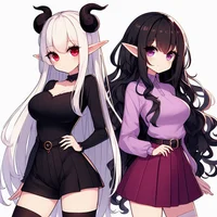 Demon and elf