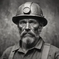 1800s coal miner