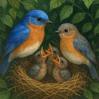 Bluebird family 