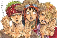 Luffy Zoro and Sanji
