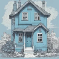 Blue Talking House