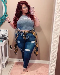 Plus Size Red Girl