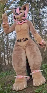 Dog fursuit girl