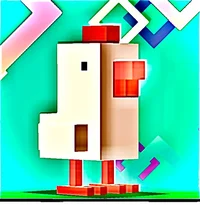 Crossy road but dumb