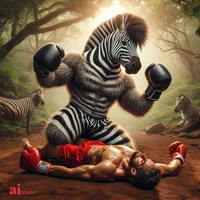 Boxing Zebra