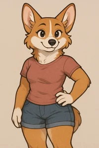 Female Anthro Corgi