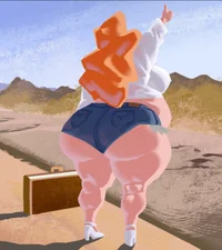 Fat Bimbo Hitchhiker