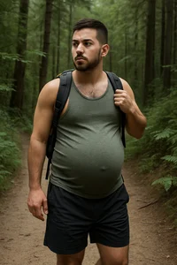 childbirth on a hike