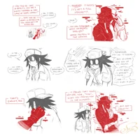 Glitchy Red and Grey