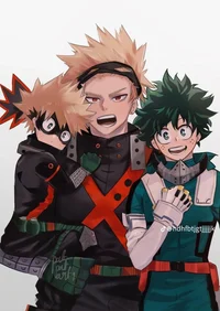 Бакуго и Мидория 