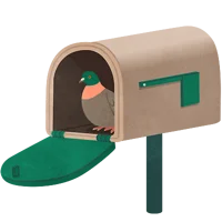Bird In A Mailbox 