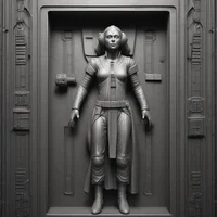 Girl in carbonite 