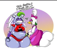 Roxy and Chica