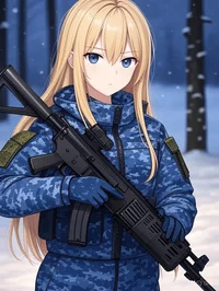 Anime Girl Soldier 