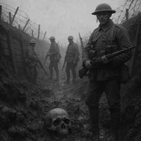 -A BROWN SLOUCH HAT-