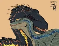 Indoraptor and Blue
