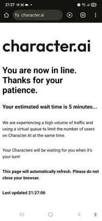 CharacterAI Waitroom