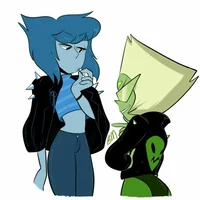 Peridot and lapis 