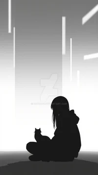 Silhouette girl