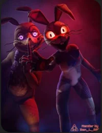 Glitchtrap and Vanny