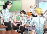 One Piece Escuela AU