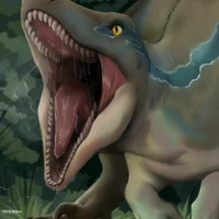Blue velociraptor
