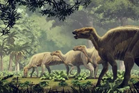 Edmontosaurus herd