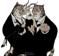 2 tiger bodyguards
