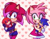 Sonamy and Knuxonia