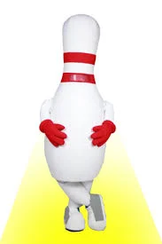 Bowling pin mascot 