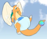 A Diapered Dragonite