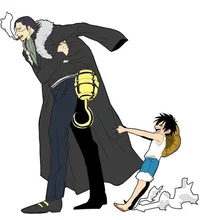 Luffy and crocodile