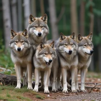 A wolf pack 