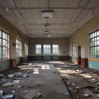 Abandoned highschool