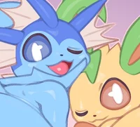 Vaporeon and Leafeon