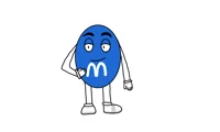 Blue M and M