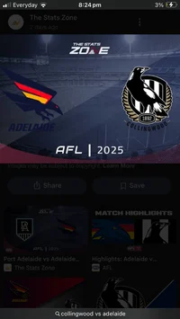 Collingwood vs Crows