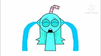 Aqua Sprunki crying 