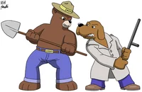 Smokey and mcgruff 