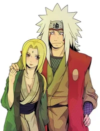 Tsunade y Jiraiya 
