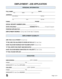 Job application
