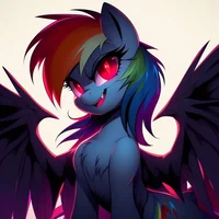 Evil Rainbow dash 
