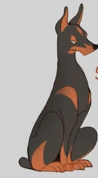 Shadow the Doberman