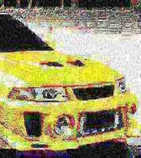 Yellow Lancer Evo 5