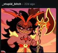 Burning spice cookie