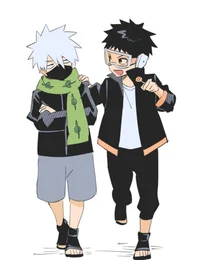Obito et Kakashi 