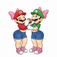 Female Mario y luigi