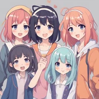 5 friends girl