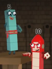 -5 x 10-Numberblocks